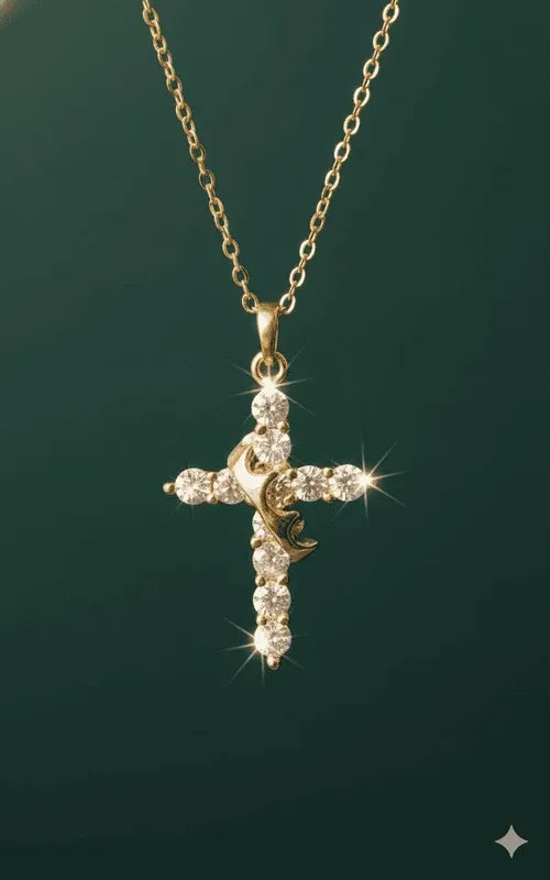 Collar Hija del Rey - Cruz coronada.